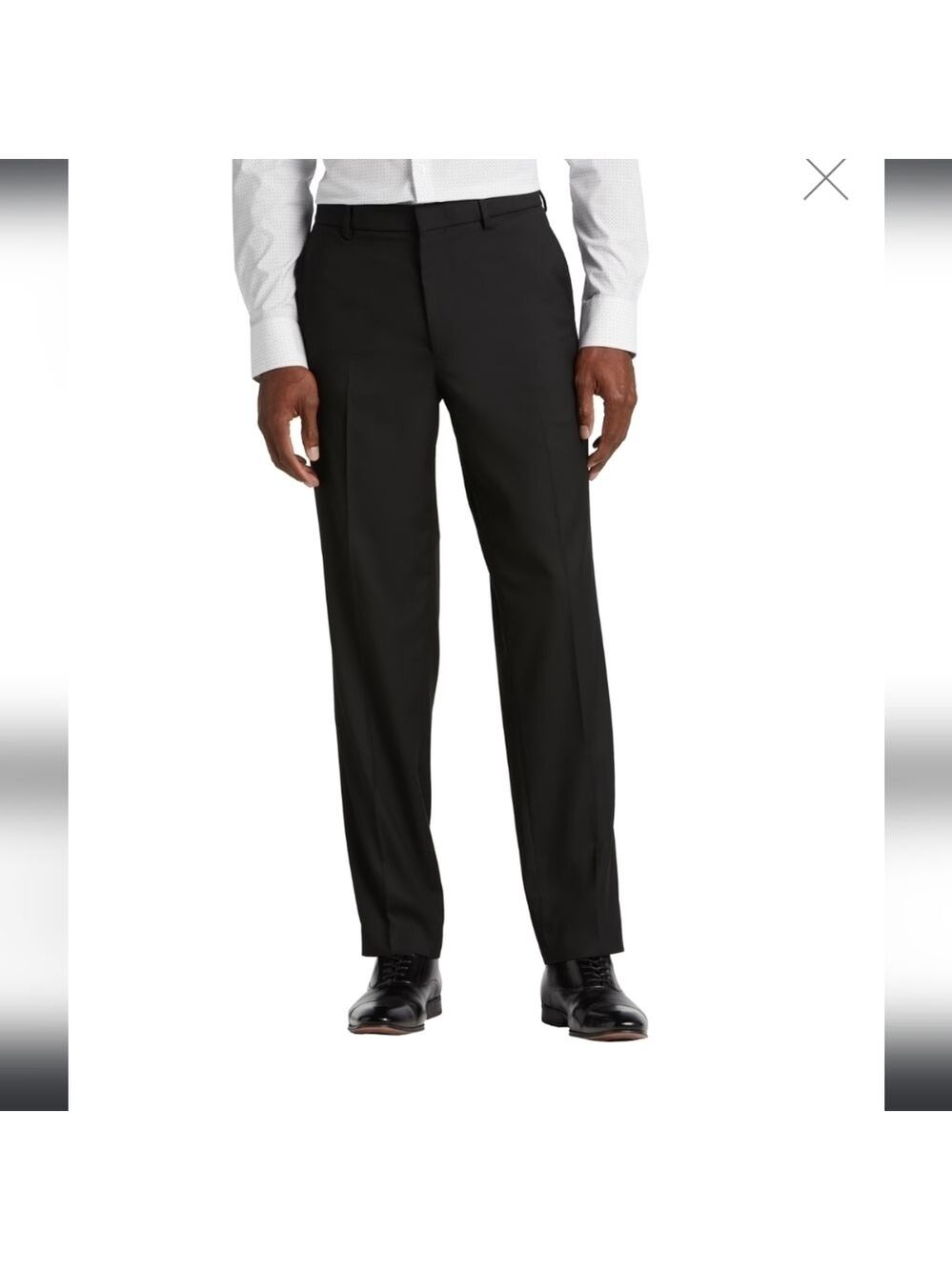 CALVIN KLEIN MEN'S WOOL BLACK FORMAL DRESS PANTS LIKE NEW 40